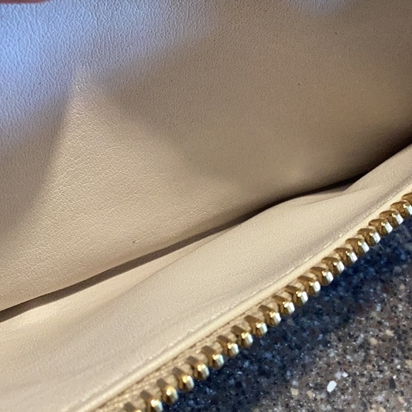 Prada long leather wallet with COA. Cream color. EUC - Picture 5 of 14